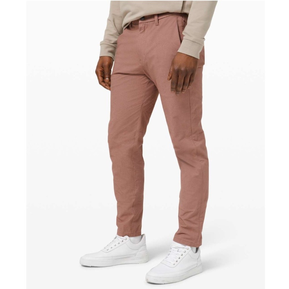 Lululemon Commission Pant Slim 31" Clay Stretch Chino Trousers Mens 36x31 EUC